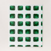 Emerald Gemstone Green Legpuzzel (Verticaal)