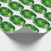 Emerald Gemstone, groen Cadeaupapier (Hoek)