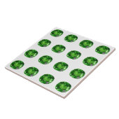 Emerald Gemstone, groen Tegeltje (Zijkant)