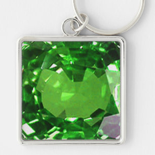 Emerald Gemstone, groene Sleutelhanger