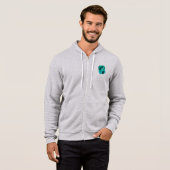 Emerald Gemstone printed on Hoodie (Voorkant volledig)