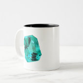 Emerald Gemstone printed on Tweekleurige Koffiemok (Voorkant links)
