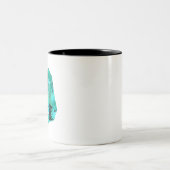Emerald Gemstone printed on Tweekleurige Koffiemok (Center)