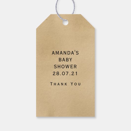 Emerald Gemstone  sleutel Cadeaulabel (Achterkant)