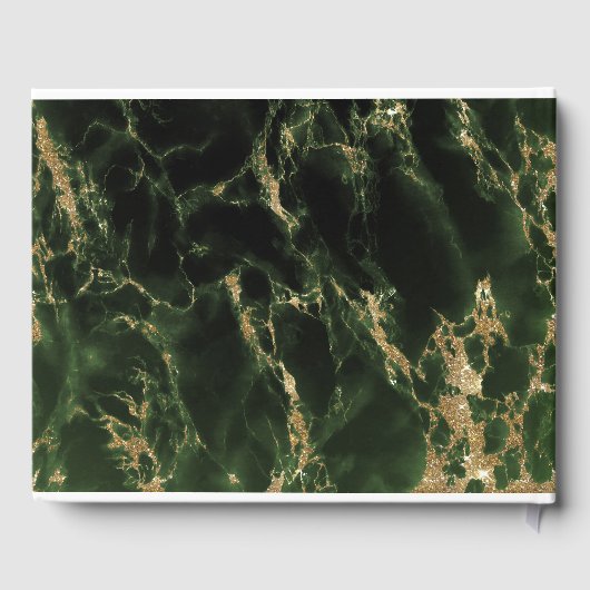 Emerald Geode Waterverf BarefootBride™ Gastenboek (Achterkant)