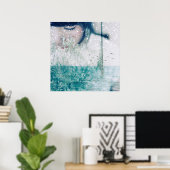 Emerald Girl Green Poster Paper 24 x 24 inch (Thuiskantoor)