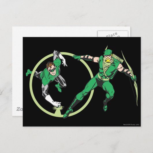 Emerald Gladiator & Emerald Archer Briefkaart (Voorkant / Achterkant)