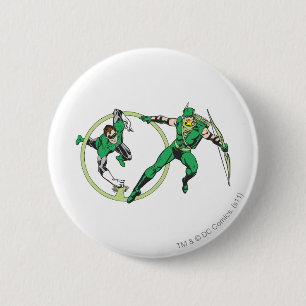 Emerald Gladiator & Emerald Archer Ronde Button 5,7 Cm