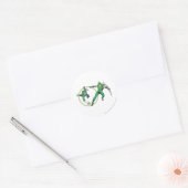 Emerald Gladiator & Emerald Archer Ronde Sticker (Envelop)