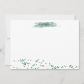 Emerald Glitter ⎢ Personalized Note Kaart Notitiekaartje (Voorkant)