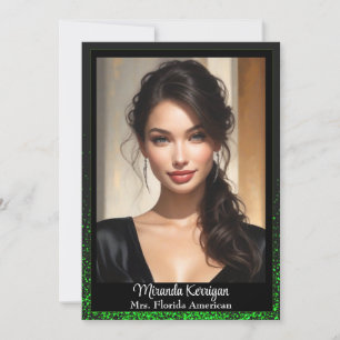 Emerald Glitz Pageant handtekening Kaarten