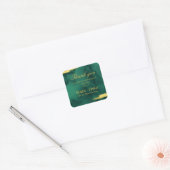 Emerald Gold Bedankt Sticker voor het huwelijk (Envelop)