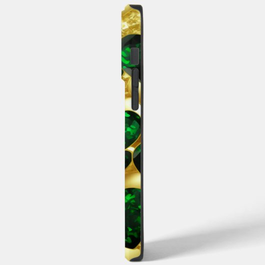 Emerald, Gold en Diamond Hearts Case-Mate iPhone Case (Achterkant / Links)