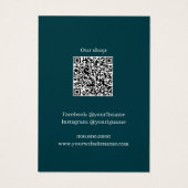 Emerald Gold Marble Jewelry Business Earring Visitekaartje (Achterkant)