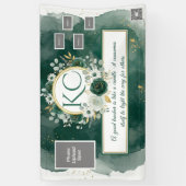 Emerald Gold Teacher Appreciation Photo Banner (Verticaal)