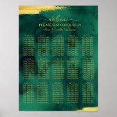 Emerald Gold vindt je Poster voor bruiloft (Voorkant)