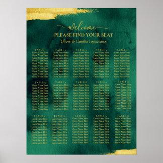 Emerald Gold vindt je Poster voor bruiloft