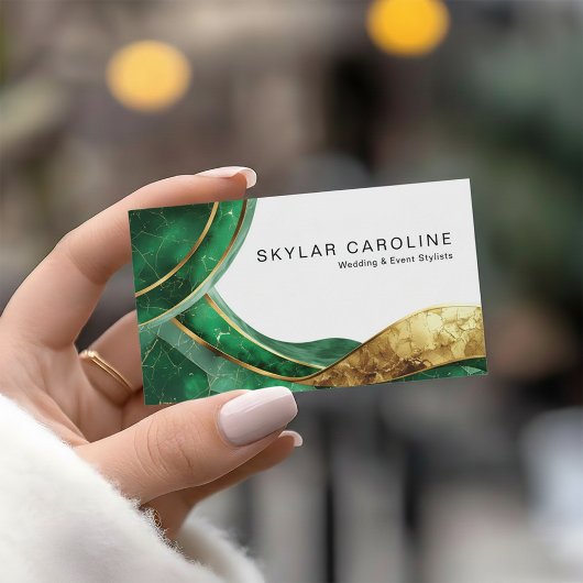 Emerald Gold Wedding and Event Stylists Visitekaartje