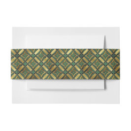 Emerald & Goud Art Deco Uitnodigingen Wikkel