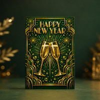 Emerald Gouden Art Deco Champagne Viering