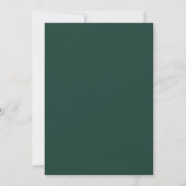 Emerald Gouden Groene Rouwherdenking Bedankkaart (Achterkant)