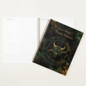Emerald Gouden Stier Mentaliteit Handel Planner (Display)