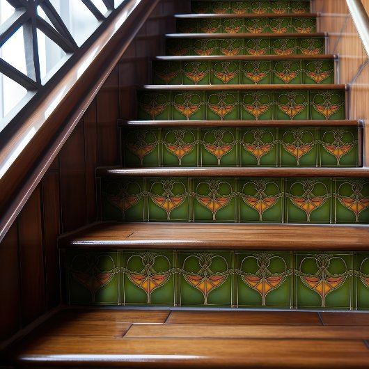 Emerald Grace Art Nouveau Tegeltje