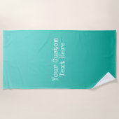 Emerald Gradient handdoek met eigen tekst (Voorkant)