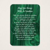 Emerald Green 3 Foto Memorial Funeral Prayer Kaart (Achterkant)