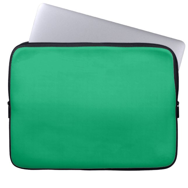 Emerald Green aangepaste laptophoes Laptop Sleeve (Voorkant)