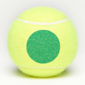 Emerald Green aangepaste tennisbal Tennisballen (Achterkant)