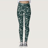 Emerald Green Abstract Leggings  (Voorkant)