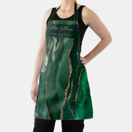 Emerald Green Agaat Beauty Professioneel schort