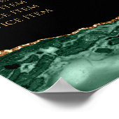 Emerald Green Agaat prijslijst Poster (Hoek)