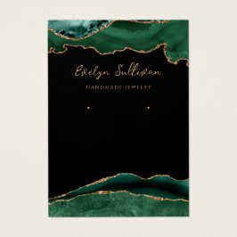 Emerald Green Agaat sieraden display kaart