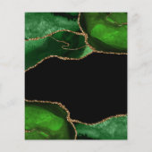 Emerald Green Agate Budget Wedding (Achterkant)