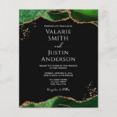 Emerald Green Agate Budget Wedding (Voorkant)