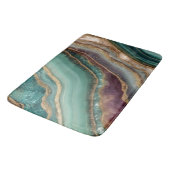 Emerald Green Agate Marble Teal Geode Gold Glitter Badmat (Gekanteld)