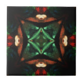 Emerald green amber gorgeous geometric art tegeltje (Voorkant)