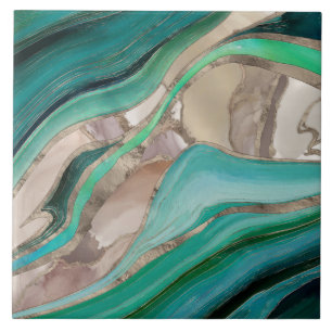 Emerald green and Marble Arch Tegeltje