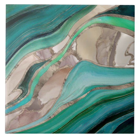 Emerald green and Marble Arch Tegeltje (Voorkant)