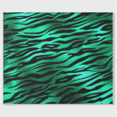 Emerald Green Animal Print Cadeaupapier (Vlak)