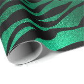 Emerald Green Animal Print Cadeaupapier (Rol Hoek)
