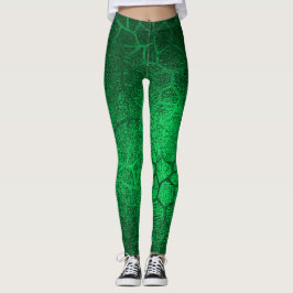 Emerald Green Animal Print Leggings