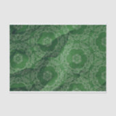 Emerald Green  Antiek  patroon Tissuepapier (Voorkant)
