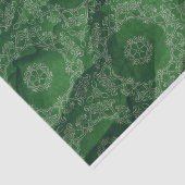 Emerald Green  Antiek  patroon Tissuepapier (Detail)