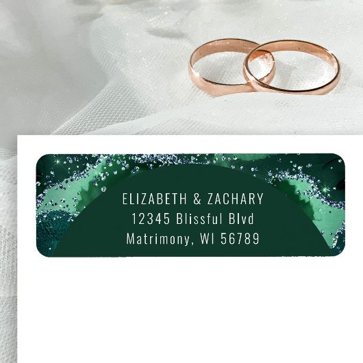 Emerald Green Arch Wedding Retour Adres Label