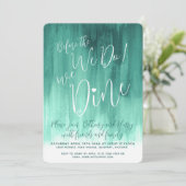 Emerald green art repetitief diner voor we in het kaart (Staand voorkant)