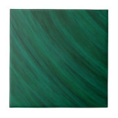 Emerald Green Artistic Brushstrokes Stripes Tegeltje (Voorkant)