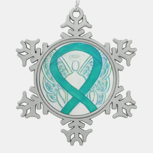 Emerald Green Awareness Ribbon Angel Ornament (Voorkant)